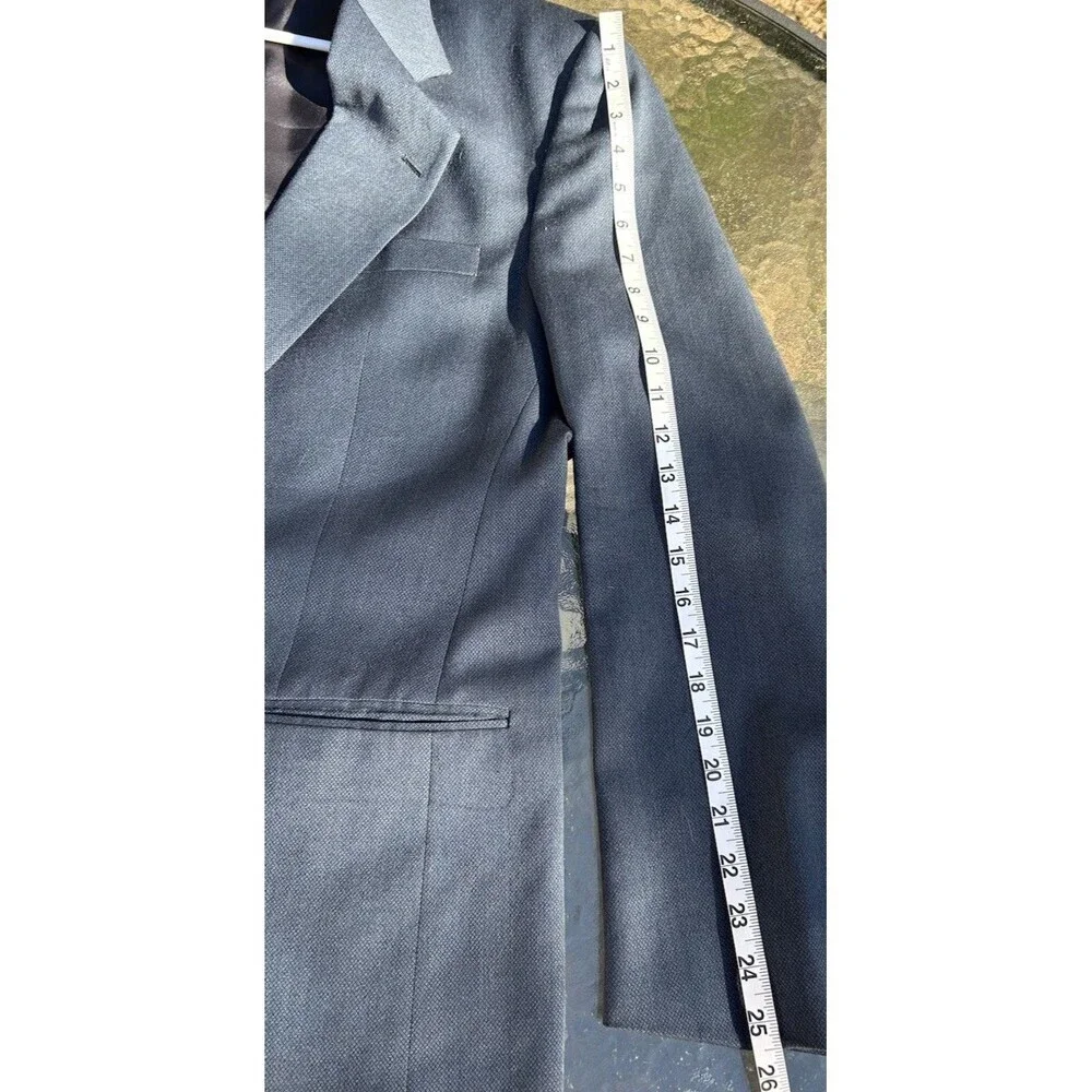 Vtg Christian Dior Monsieur Men’s  Blazer Jacket Virgin Wool USA union Made 44R
